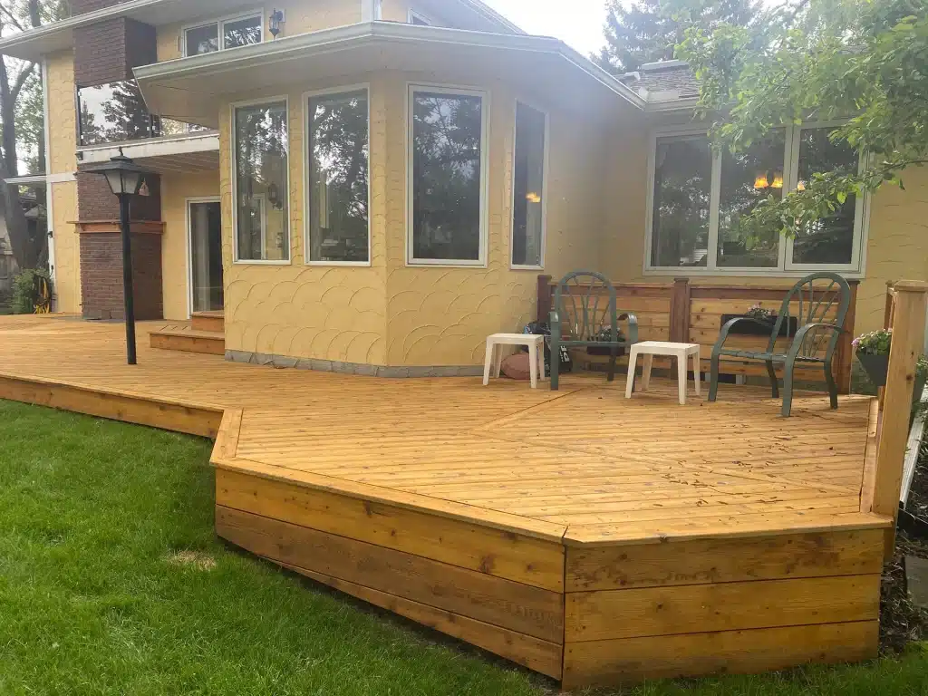 exterior painters calgary deck paint vs stain